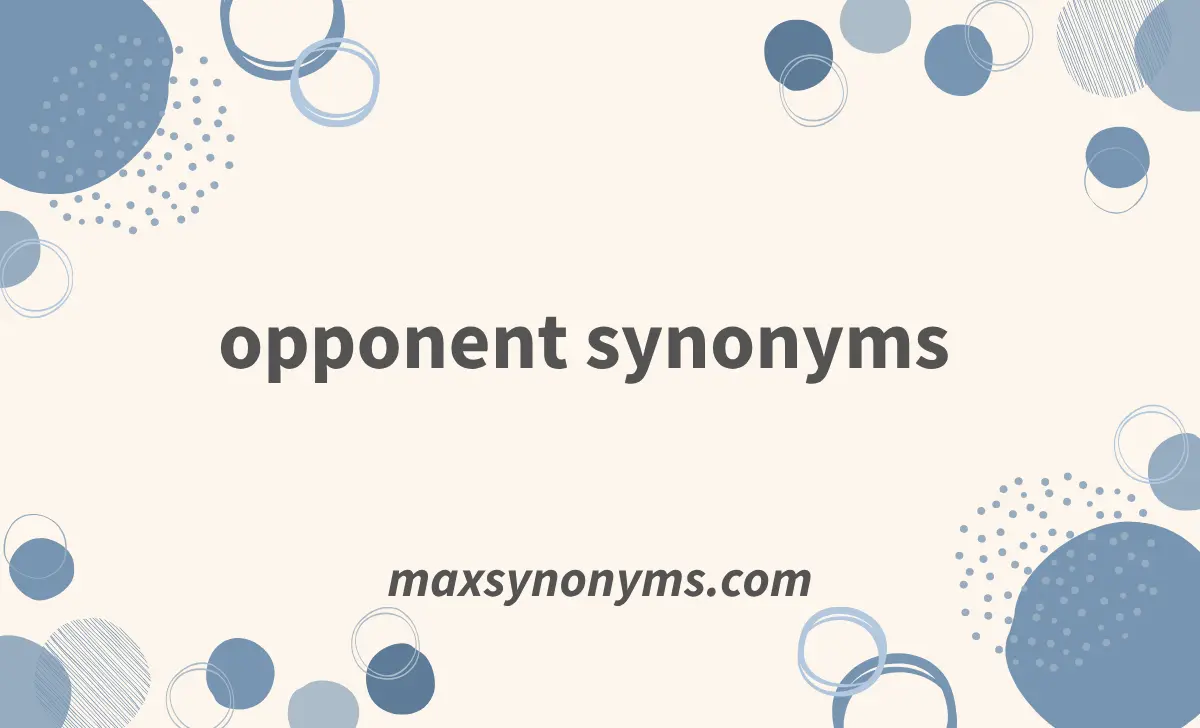 opponent synonyms
