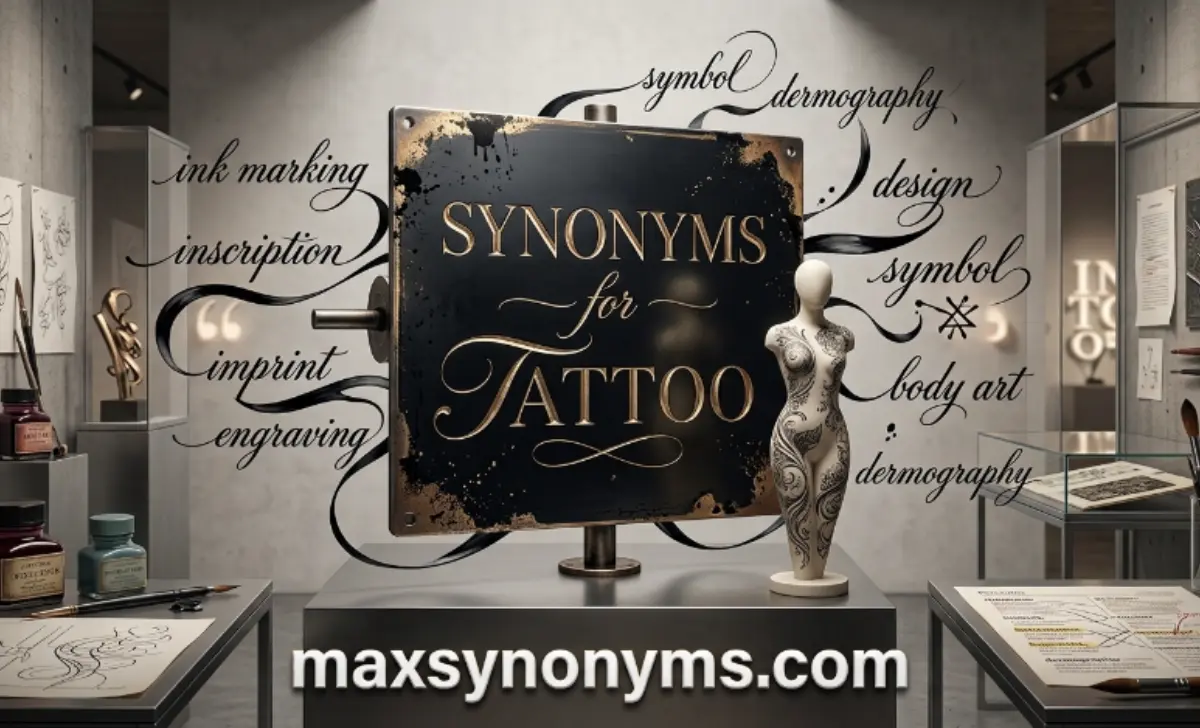 synonyms for tattoo