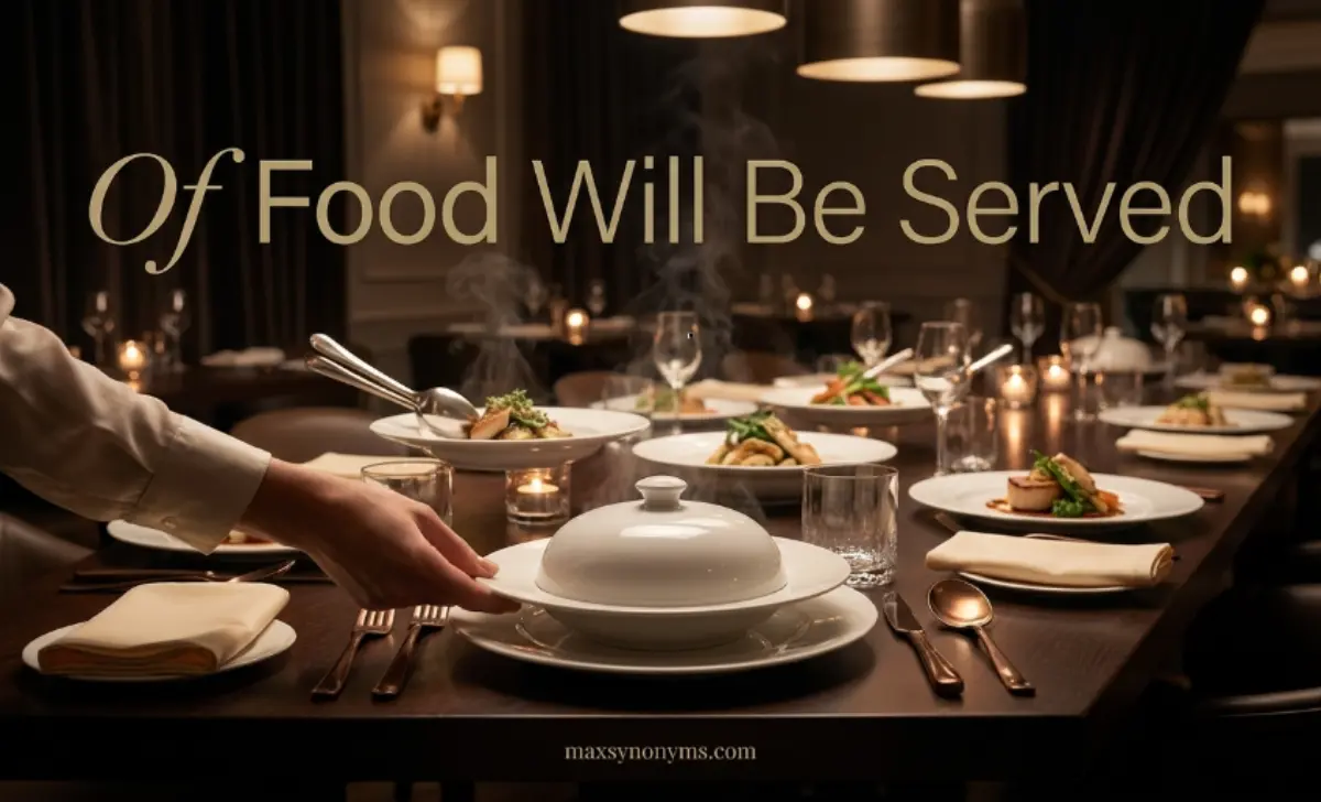 of food will be served