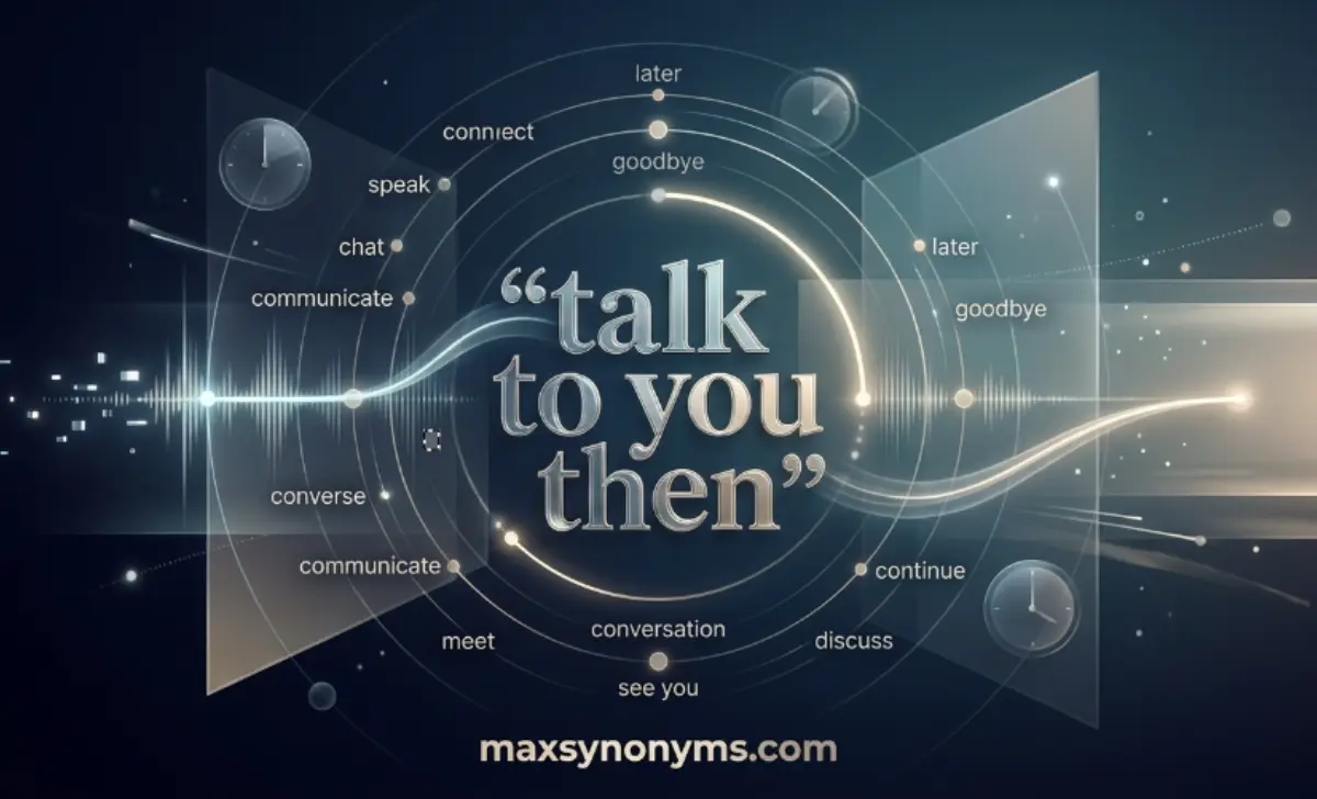 of talk to you then