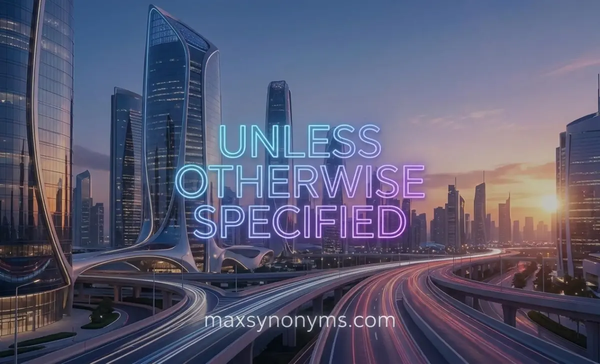 Unless Otherwise Specified